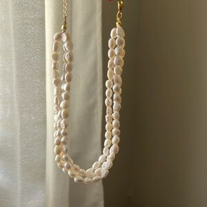 Three Strand Pearl Necklace
